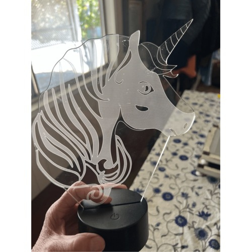 Color changing Unicorn Night Light battery or USB Plug!